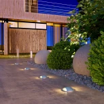 Встраиваемый светильник уличный Elektrostandard MRL LED 1105 алюминий (220V, круглые, IP65)