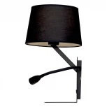 Бра на гибкой ножке с подсветкой для чтения с полкой и USB Loft It Station LOFT9993-BL