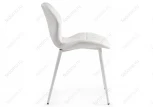 Стул Woodville на металлокаркасе Вальд экокожа белый / белый глянец 464191
