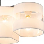 Потолочная люстра на штанге Escada Fantasy 641/4P 4х60Вт E27, металл/ткань, черный (220V)