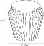 Журнальный стол Ding ОГОГО Обстановочка! (Экокожа,Массив дерева/Бежевый,Черный) арт.930829