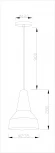 Подвесной светильник V1560-1P Milagros 1*E27*60W