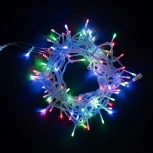 Гирлянда Нить 10м Разноцветная 24В, 100 LED, Провод Прозрачный ПВХ, IP54