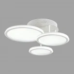 Умная люстра потолочная Alis Smart 8380/60CL белый,металл/акрил с ПДУ и голосовым управлением LED 60W 3000-6500К 220V