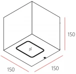 Уличный настенный светильник Deko-Light Jabbah 731128 (LED, 220V, куб, IP65)