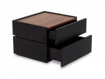 Тумба прикроватная Licata ОГОГО 717120 (черный, орех дижон)