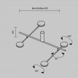 Потолочная люстра на штанге Maytoni Fad MOD070CL-L30W3K (LED, 220V)