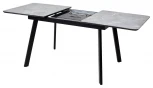 Стол АРУБА 140 СКОРПИО, стекло / ЧЕРНЫЙ