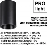 Светильник накладной влагозащищённый Novotech Recte 359423 черный IP54 LED 15W 220V 4000К (круглые)