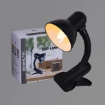 Офисная настольная лампа на прищепке Reluce 00108-0.7-01 BK (220V, выключатель)