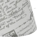 Абажур Eglo Vintage, белый с серым