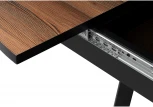 Деревянный стол Woodville Регна дерево / черный 504216