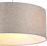 Подвесной светильник Lumion Nikki 8251/3 никель/серый, металл/текстиль Е27 3*60W 220V (на проводе, круглые)