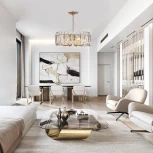 Подвесная люстра Escada Arabana 2114/8S E14*40W Gold (220V, хрусталь, на цепи, круглые)