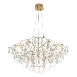Подвесная люстра светодиодная хрустальная с пультом с регулировкой цветовой температуры Modelux MODELUX ML.5602.1000P BS
