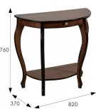 Консоль Элегант орех Л Mebelik арт.008528