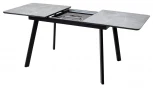 Стол АРУБА 140 СКОРПИО, стекло / ЧЕРНЫЙ