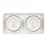 Накладной светильник LED SP-CUBUS-S195x100-2x8W Warm3000 (WH, 45 deg, 230V) (Arlight, IP20 Металл) 036058