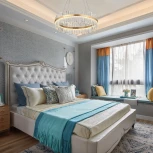 Подвесная люстра Arte Milano Venezia 312033/D800 BS (регулировка яркости, LED, 220V, хрусталь, пульт управления, на тросе, круглые)