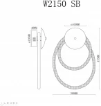 Настенный светильник с гибким неоном iLedex Cross W2150 SB (220V)