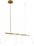Потолочная люстра на штанге светодиодная с гибким неоном Loft It Thread 10388P/A Brass (220V)