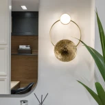 Настенный светильник (бра) Shield B ImperiumLoft Shield01 (158396-26) (LED, 220V, кольцо)