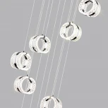 Подвесная люстра Odeon Light Mirage 5029/83L хром/металл/акрил LED 83W 4000K 5220лм