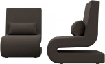 Кресло Волна (2 шт.) (Коричневый/Рогожка) Лига Диванов арт.125041