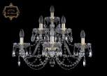 Бра Art Classic 10.11 10.11.3+2+1.240.XL.Gd.Sp (220V, хрусталь, подвески, подсвечник, свеча)