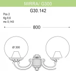 Настенный фонарь уличный Fumagalli GLOBE 300 G30.142.000.VYF1R (220V, фонарь, шар, IP55)