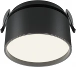 Встраиваемый светильник Maytoni Onda DL024-12W4K-B (LED, 220V, круглые)