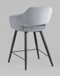 Стул полубарный Stool Group Саймон велюр серый УТ000025169