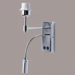 Основание бра с подсветкой для чтения MW-Light Сити, 2 лампы, хром