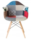 Стул обеденный DAW PATCHWORK (цвет сиденья мозаика)
