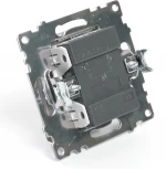 Выключатель двухклавишный (коричневый) Stekker Катрин 49019