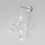 Бра с хрусталем и регулировкой цветовой температуры Bogate's Tense 442/1 хром (LED, 220V, подвески, пульт управления)