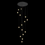 Подвесной светильник каскадный Rain 10112/15 Loft It (220V, хрусталь, на проводе, шарики)