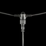 Гирлянда Тающие Сосульки 10шт по 50см, 24В, 600 Белых Светодиодов, Провод Черный ПВХ, IP55