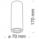 Накладной точечный светильник Maytoni Conik Gyps C004CW-01W (220V)