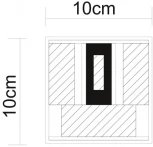 Архитектурная подсветка Arte Lamp Rullo A1414AL-1GY (LED, 220V, куб, IP54)