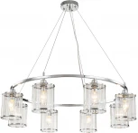 Подвесная люстра 13022/8P Chrome Indigo Dante V000408 (220V, на тросе, круглые)