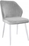 Стул 222М микровелюр V08 светло-серый, ножки белые Dikline 00-00063488