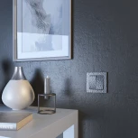 Выключатель двухклавишный проходной (hammer серебряный) Werkel W1222006 (a052084)