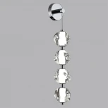 Бра Odeon Light Jemstone 5084/17WL хром/прозрачный/металл/акрил LED 17W 4000K 850Лм (220V, шар, бусы)