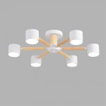 Потолочная люстра на штанге Lumion Vudi 8306/6C белый, дерево/металл GX53 LED 6*7W 220V