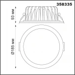 Встраиваемый точечный светильник Novotech Gestion 358335