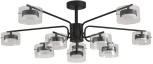 Потолочная люстра на штанге Lumion Natalina 8349/10C черный/прозрачный, металл/стекло LED GX53 10*7W 220V