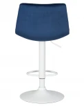 Стул барный DOBRIN TAILOR WHITE (синий велюр (MJ9-117))