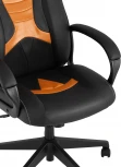 Кресло игровое TopChairs ST-CYBER 8 черный/оранжевый УТ000035041