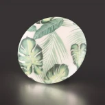 Настенно-потолочный светильник светодиодный Sonex Flori 7748/CL PALE SN пластик/белый/зеленый LED 30Вт 4000К D330 IP43 (220V, круглые)